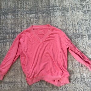 Aerie Pink V-Neck Sweater